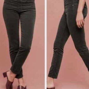 AG Adriano Goldschmied The Stevie Slim Straight Corduroy Pants Rich Brown 26R